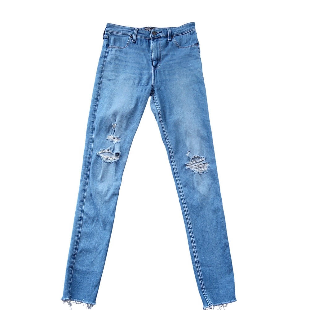 Abercrombie & Fitch Womens High Rise Distressed Jegging 28 Indie Sleaze Y2K 2000